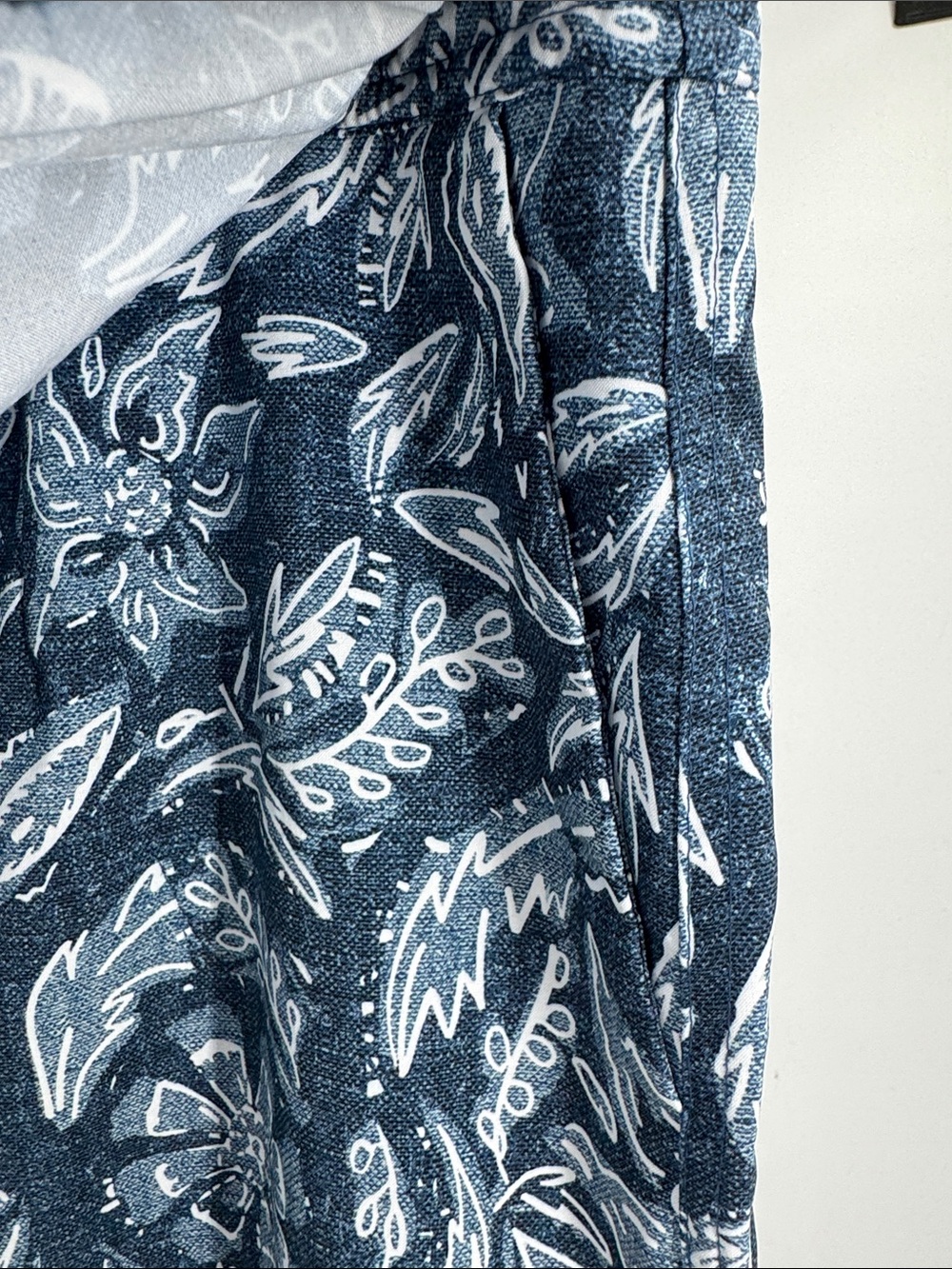 RipSkirt Hawaii Blue Floral Print wrap skirt pockets XXL long length adjustable - Picture 8 of 10
